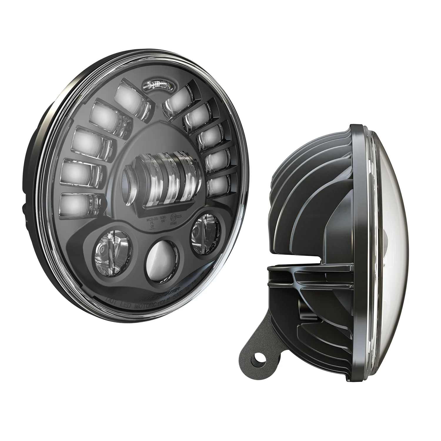 7″ Pedestal JW Speaker Headlight – 8791 Adaptive 2 - DOT/ECE - 0555071 - Image 4