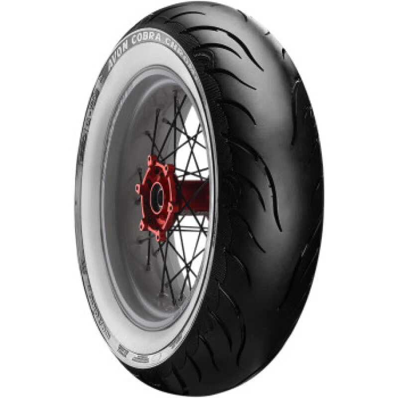 Avon Cobra Chrome AV92 White Sidewall Rear Tire - 180/70R16 77V 1DK - Image 2