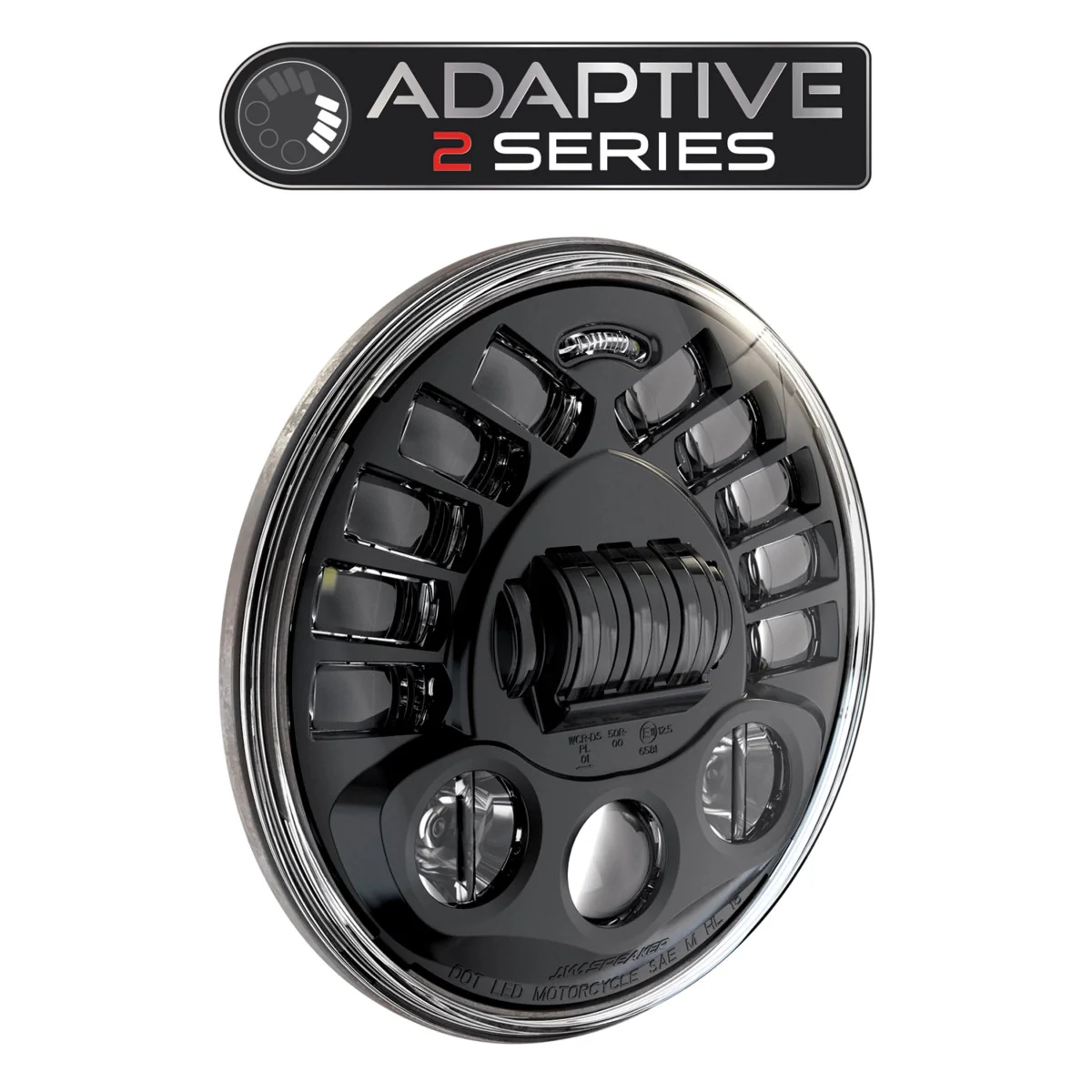 7″ LED JW Speaker Headlight – Model 8790 Adaptive 2 - DOT/ECE - 0555011 - Image 3