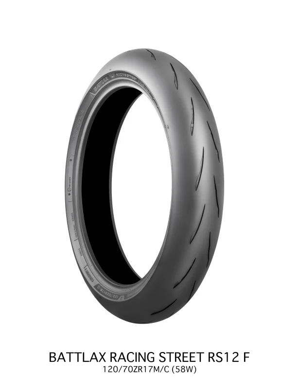 Bridgestone Battlax Racing Street RS12F - 120/70ZR17M/C 58W TL Front - Image 2