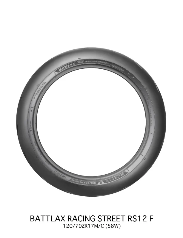 Bridgestone Battlax Racing Street RS12F - 120/70ZR17M/C 58W TL Front - Image 4