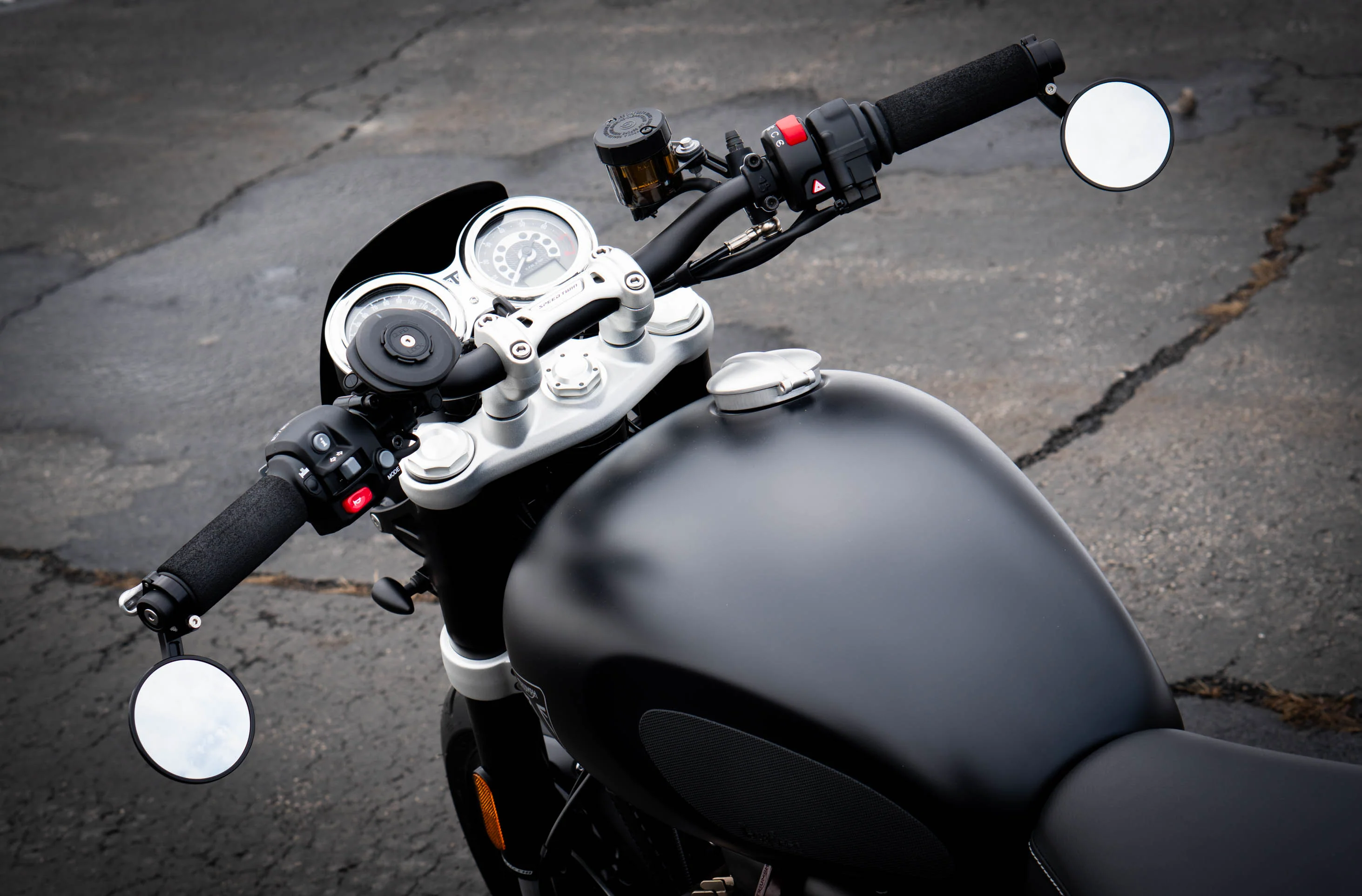 Brogue Moto 3" Convex Classic Bar-End Mirror – Fits 1" & 7/8" Handlebars - Image 13