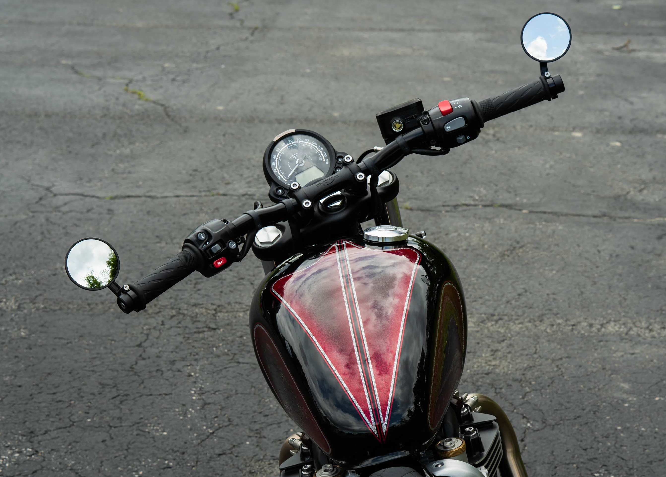 Brogue Moto 3" Convex Classic Bar-End Mirror – Fits 1" & 7/8" Handlebars - Image 26