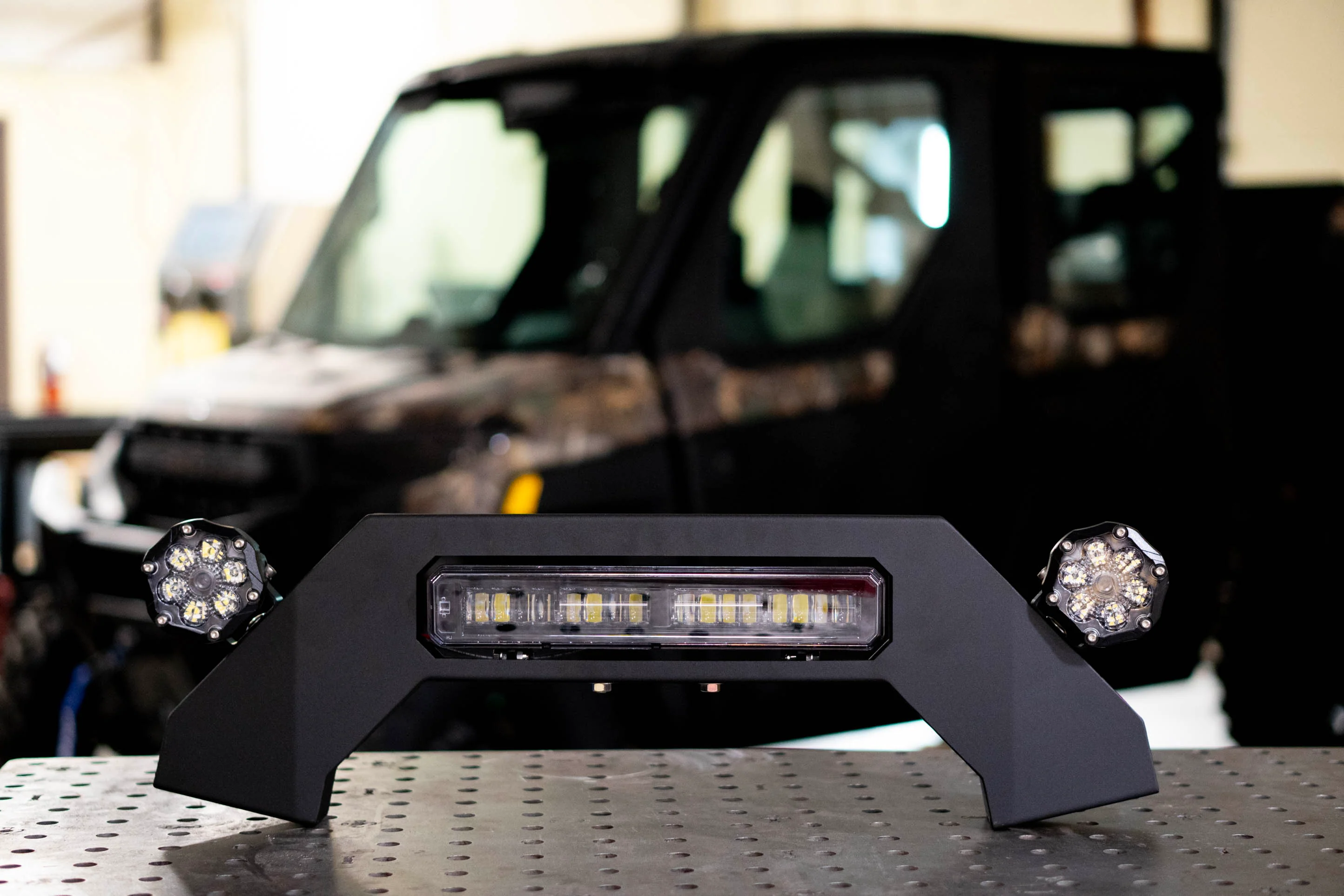 Polaris Ranger XP 1000 (2025+) Upper Bumper Guard with Integrated LED Light Bar and Side Lighting System - Brogue UTV - Image 10