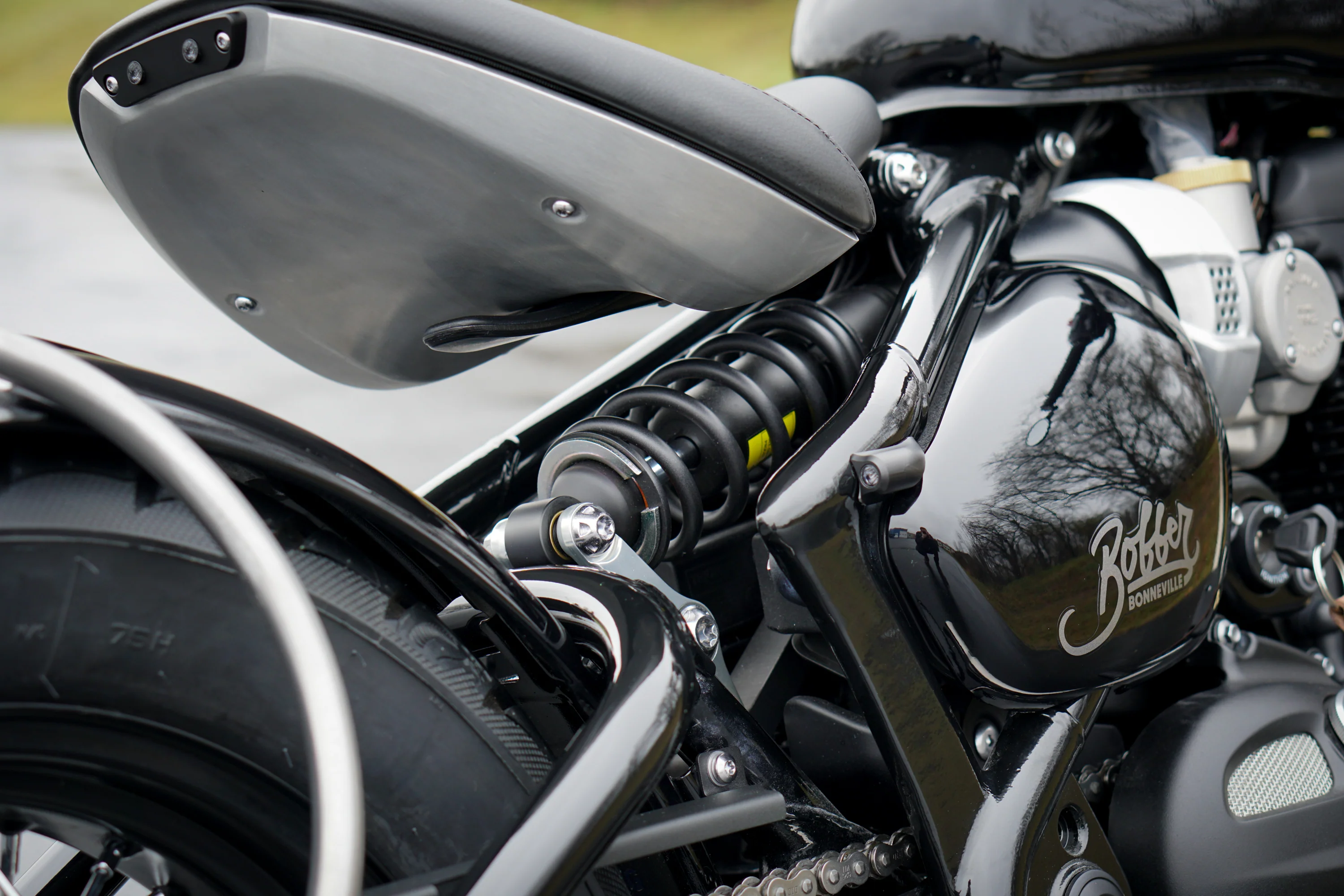 Triumph Bobber Machined Frame Rail Turn Kits - Featuring Kellermann Atto Dark Integral LED's - Image 8