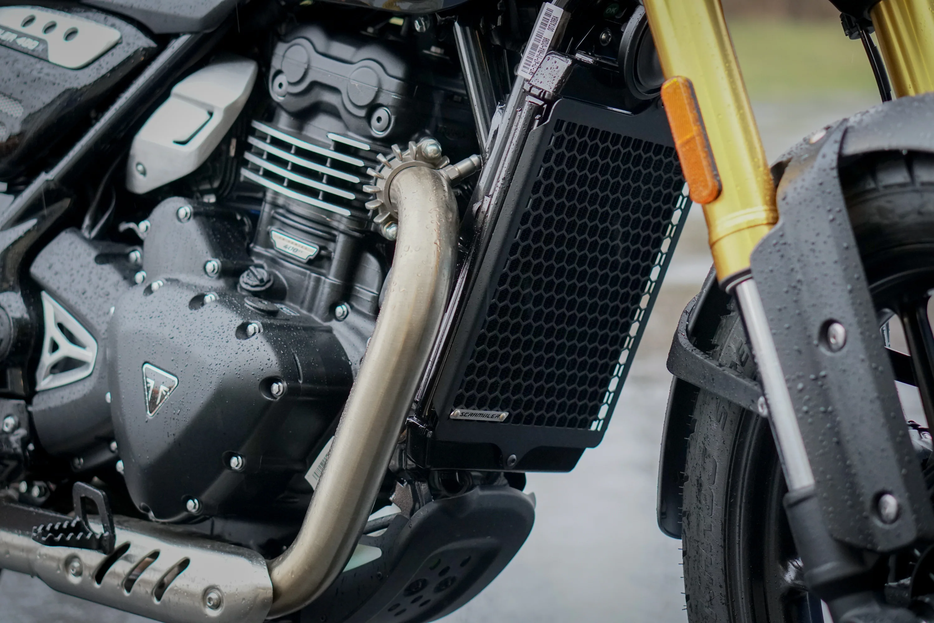 Triumph Scrambler 400 Radiator Guard - Image 5